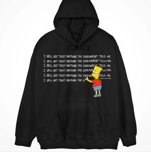 ALF Bart Simpson Unisex Hoodie NWOT